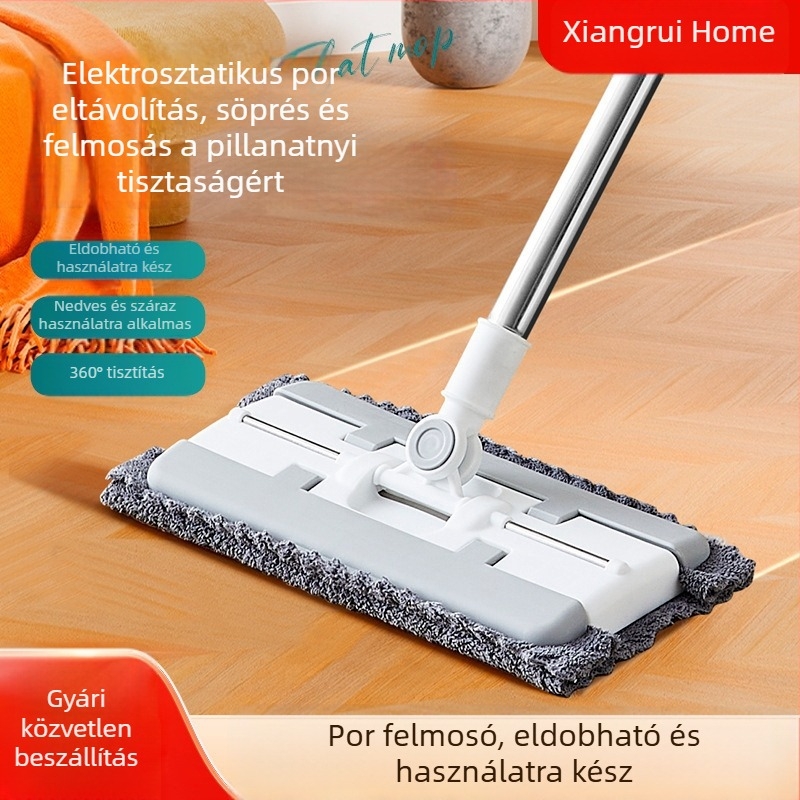 Automata klipszes rongy-mop, lapos fejű fürdőszobai tisztítás – háztartási használat