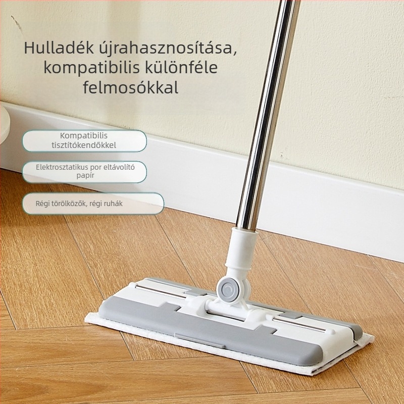 Automata klipszes rongy-mop, lapos fejű fürdőszobai tisztítás – háztartási használat
