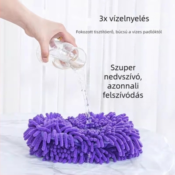2025 új háztartási lapos mop chenille hernyófejjel, csempéhez és padlóhoz, vízjelmentes cserélhető fej