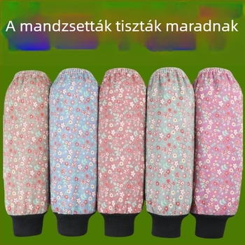 Vastagított slub pamut ujjvédők, hosszított kivitel, nőknek – védelem munka és konyhai tisztítás közben