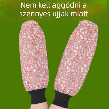 Vastagított slub pamut ujjvédők, hosszított kivitel, nőknek – védelem munka és konyhai tisztítás közben