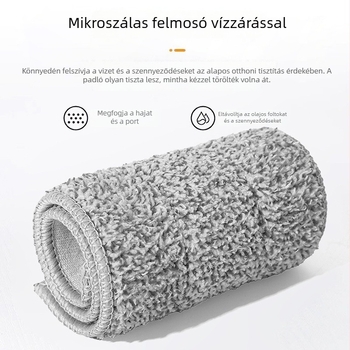 Személyre szabott érintésmentes lapos mop, 35 cm, nedves és száraz csempepadlók tisztítására otthon