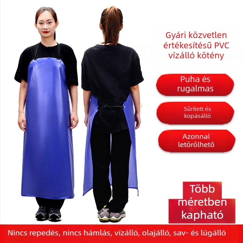 PVC vízálló és olajálló kötény háztartási konyhához