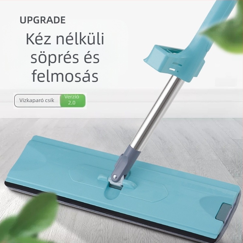 Sík felmosó nedves és száraz tisztításhoz, kéz nélküli használathoz, nedvszívó mikroszálas párna otthoni használatra