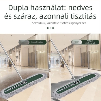 Por mopp pamutszálból, nagy lapos fejű, otthoni használatra, szállodák és gyárak számára, cserélhető rongy fej