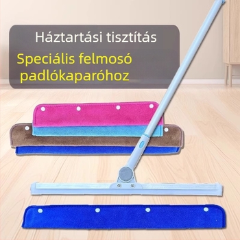Magic felmosó készlet, cserélhető kendőkkel: mikroszálas kendő és korall fleece nedvszívó