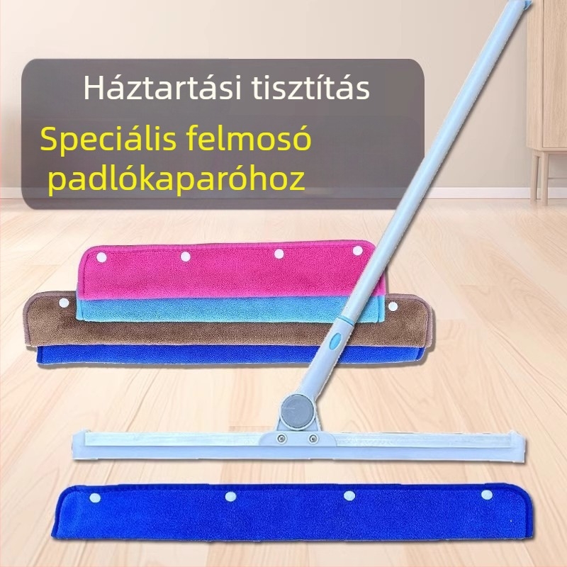 Magic felmosó készlet, cserélhető kendőkkel: mikroszálas kendő és korall fleece nedvszívó