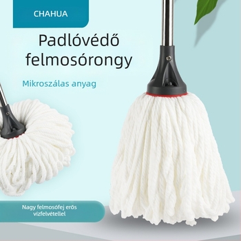 Camellia padló mop rozsdamentes acél fejjel, nedvszívó háztartási padló mop finom rostos anyaggal, modell 4712