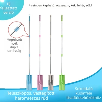 Conduo Satto teleszkópos, lapos mikroszálas padlófelmosó, könnyű, 56–119 cm
