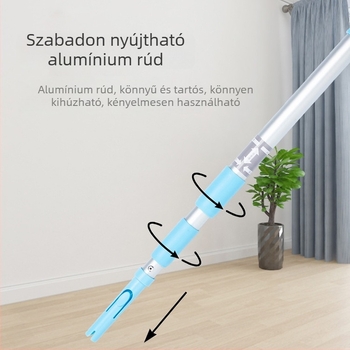 Conduo Satto teleszkópos, lapos mikroszálas padlófelmosó, könnyű, 56–119 cm