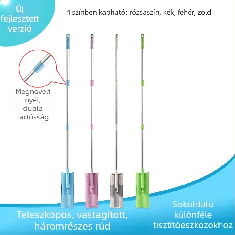 Conduo Satto teleszkópos, lapos mikroszálas padlófelmosó, könnyű, 56–119 cm