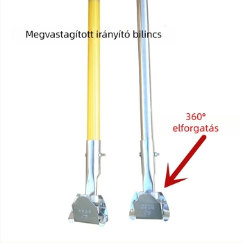 Rozsdamentes acél felmosónyél lapos mophoz, megerősített és megvastított
