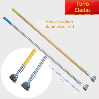 Rozsdamentes acél felmosónyél lapos mophoz, megerősített és megvastított