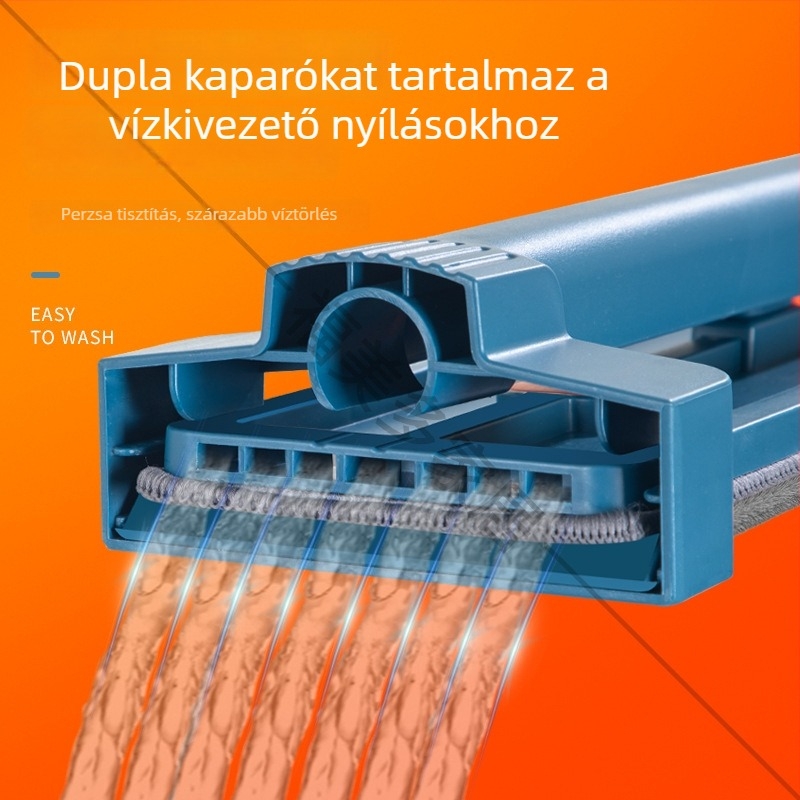 Formus 42 cm-es lapos mop, nedves és száraz használatra, nedvszívó háztartási mop