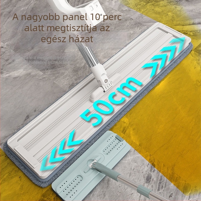 Kéz nélküli háztartási mop száraz és nedves tisztításhoz, síkmop a hatékony felülettisztításhoz