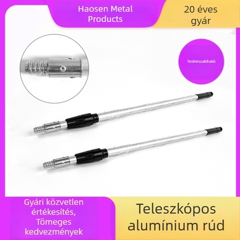 Teleszkópos alumínium rúd, alumínium ötvözetből, hosszabbítható, háztartási tároló kiegészítő, megerősített