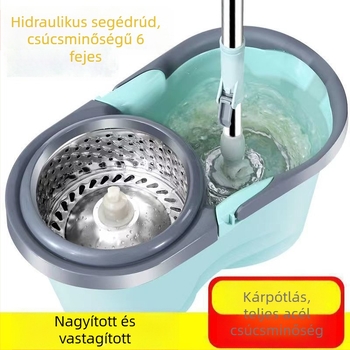Minden‑egyben felmosó mosáshoz és szárításhoz forgó automatikus kicsavaróval és ürítő vödörrel JX