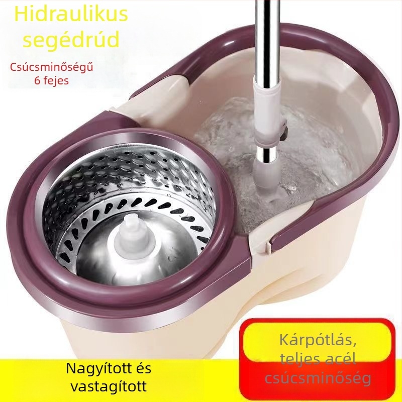Minden‑egyben felmosó mosáshoz és szárításhoz forgó automatikus kicsavaróval és ürítő vödörrel JX