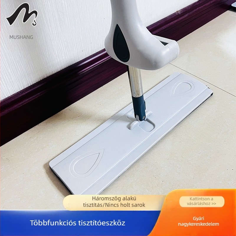Új, kézmosás nélküli sík felületű mop, elektrosztatikus poreltávolítás, otthoni tisztítás