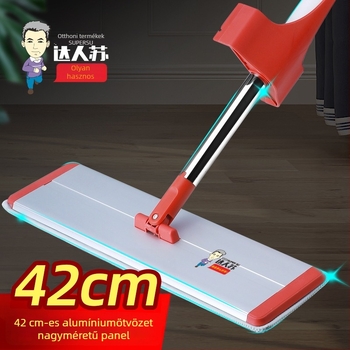 Lapos mop háztartási használatra, kéz nélküli csavarás, alkalmas fa padlóra