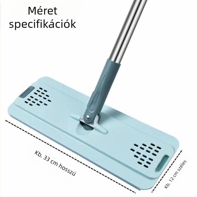 Lapos mophoz cserélhető rongy, kettős végű csatlakozással, vastagított végfedők