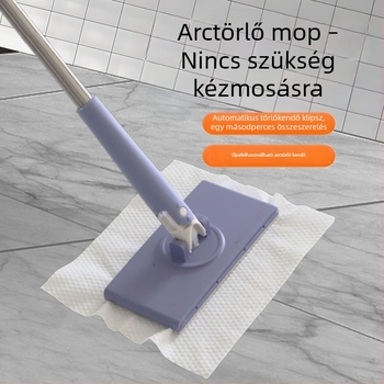 Testre szabható arcra szánt kendőfelmosó klipszel, kéz nélküli használat, többfunkciós automata kendőklipsz mop