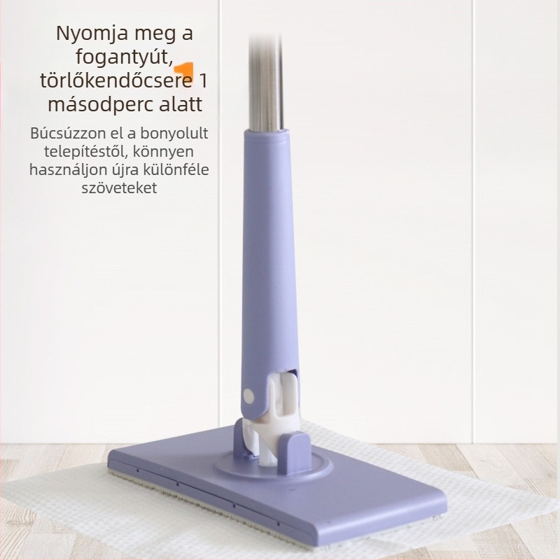 Testre szabható arcra szánt kendőfelmosó klipszel, kéz nélküli használat, többfunkciós automata kendőklipsz mop