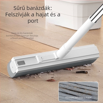 Szivacsos mop fej kéz nélküli kinyomással, nedvszívó Chenille anyag, pamut kendő, egy darabban testreszabható