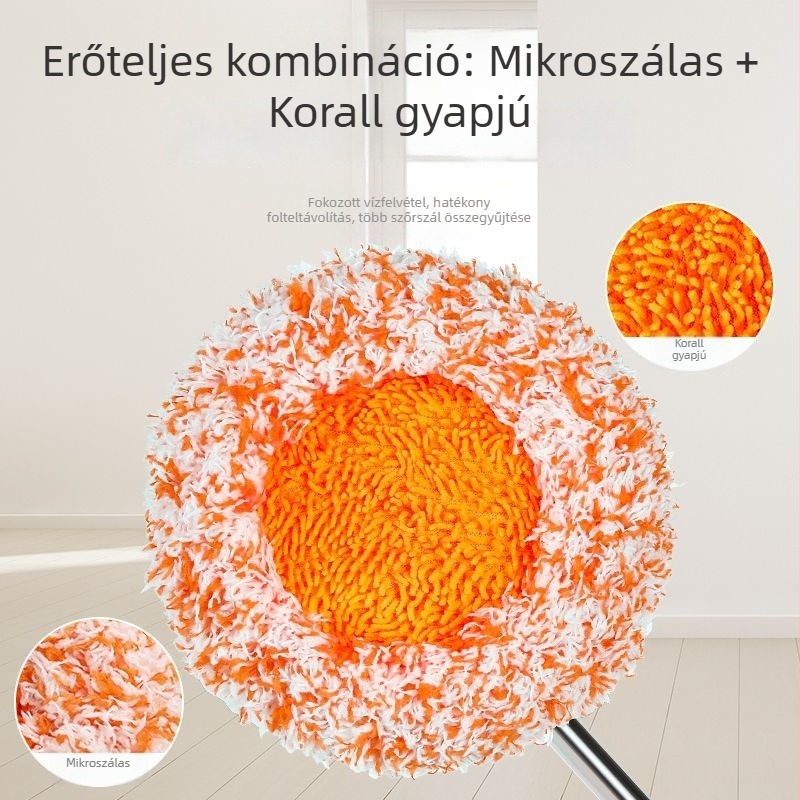 Kinyitható napraforgó mintázatú pormopp – nedves és száraz tisztításra, többfunkciós