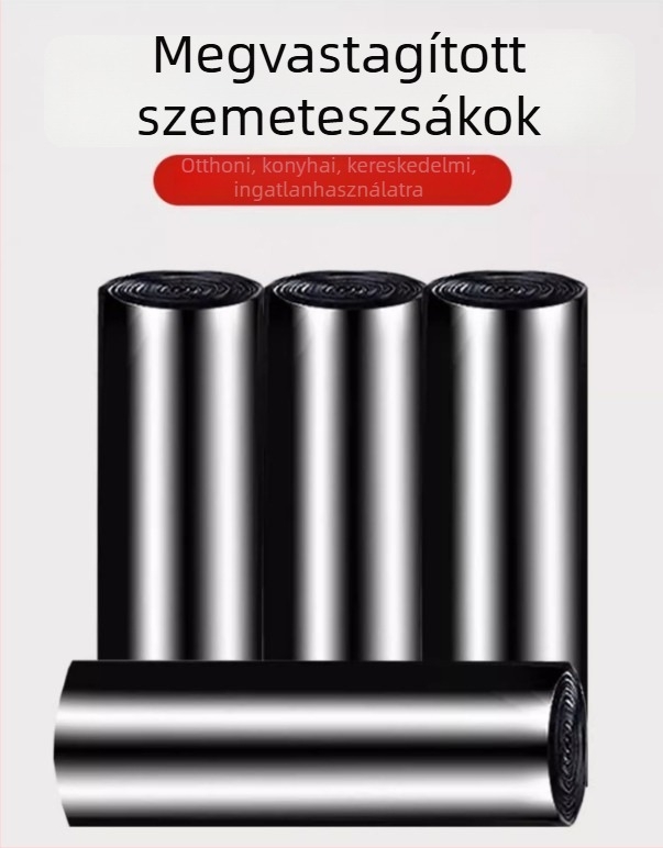 25x28 cm Kicsi fehér asztali szemeteszsák, lapos szájú, vastagított, háztartási higiéniai zacskó