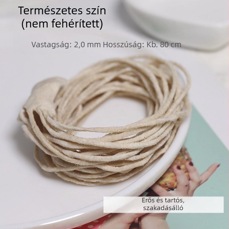 2 mm vastag, 80 cm hosszú kecskebőr zsinór DIY gyöngyözéshez, karkötők és nyakláncok készítéséhez