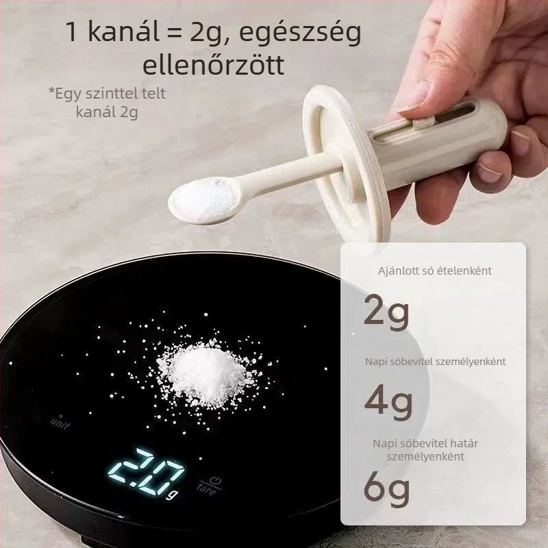 Konyhai műanyag fűszertartó készlet sótartóval és kihúzható tartályokkal