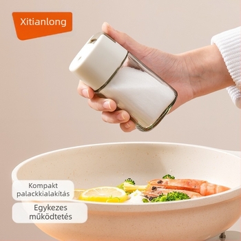 Xitianlong üveg sótartó edény nedvességzáró fedéllel, háztartási fűszertartó