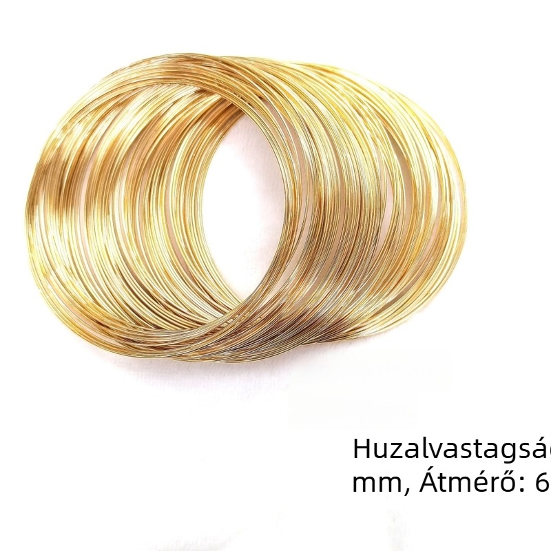 14K aranyozott memory wire gyöngyös karkötő és gyűrű alapanyag