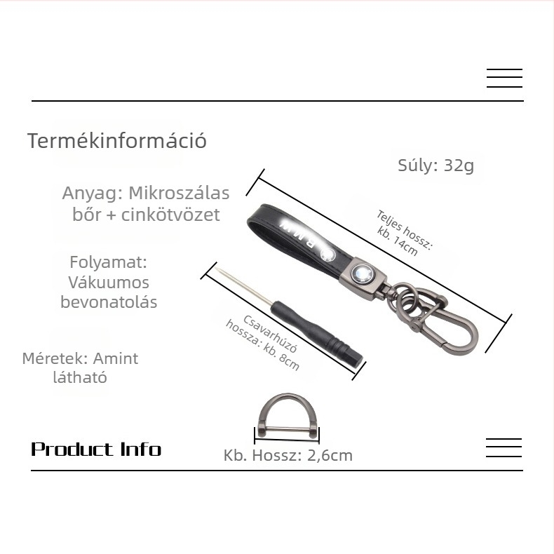 Fém kulcstartó autólogóval, kreatív medál kulcsokhoz, nagykereskedelmi értékesítés