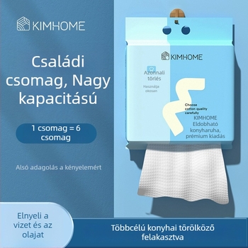 KIMHOME Egyszer használatos konyhai rongy – nedves és száraz használatra, akasztós