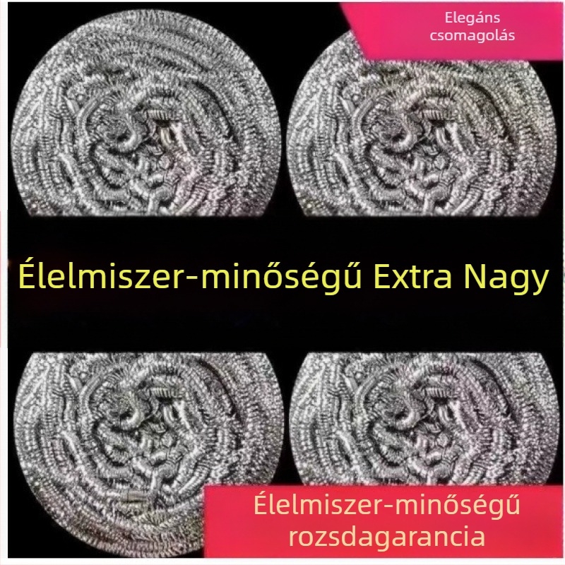 Rozsdamentes acél drótos golyó edények tisztításához