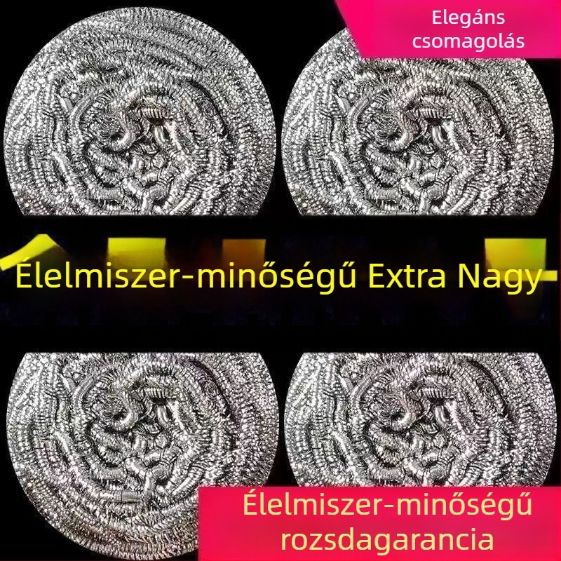 Rozsdamentes acél drótos golyó edények tisztításához