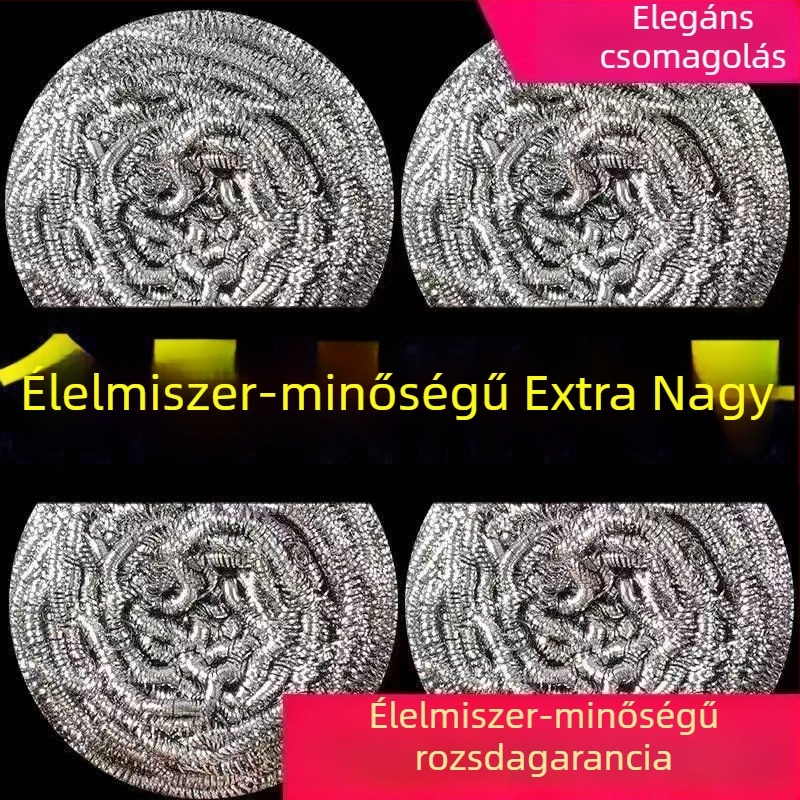 Rozsdamentes acél drótos golyó edények tisztításához