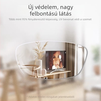 HD olvasó szemüveg, uniszex négyszögletes keret, lencsék gyantából, puha templomokkal, páramentesítés, kékfény elleni, aszferikus, többfokozatú