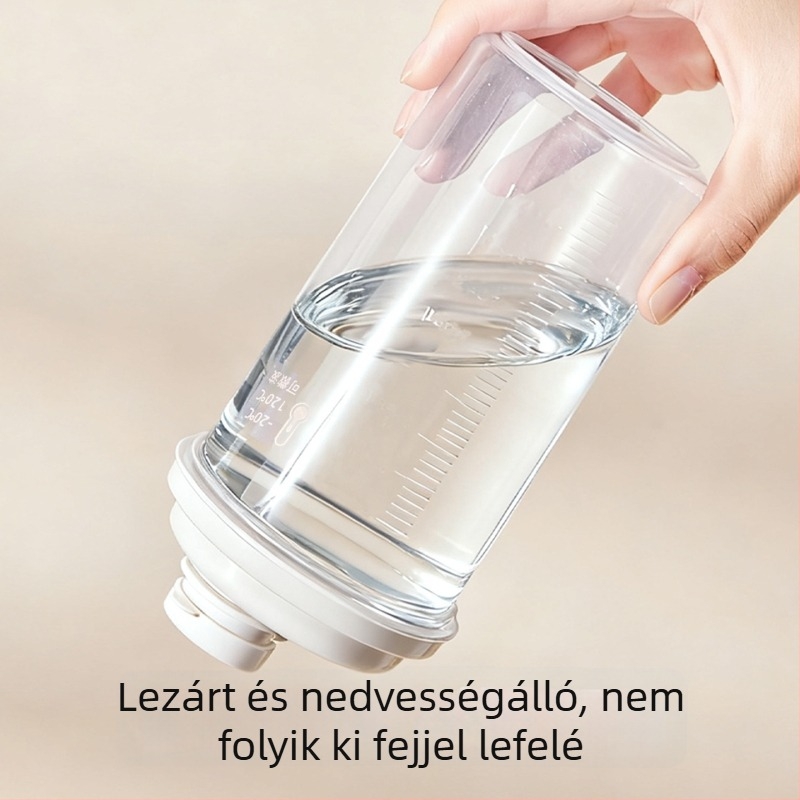 Konyhai olajadagoló palack mérőskálával, zárható, szivárgásmentes, nagy kapacitás, alkalmas szója- és szezámolajhoz