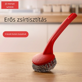 Rozsdamentes acél tisztító golyó fazekakhoz és serpenyőkhöz – konyhai tisztító labda, karcolásmentes