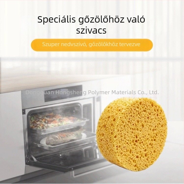 Nagy méretű tisztítókészlet gőzölőhöz és mikrohullámú sütőhöz – nedvszívó golyó, nedvszívó pamut tisztító kendő, cellulózból készült deszkalifikátor, mikró tisztító kendő
