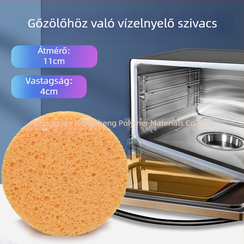 Nagy méretű tisztítókészlet gőzölőhöz és mikrohullámú sütőhöz – nedvszívó golyó, nedvszívó pamut tisztító kendő, cellulózból készült deszkalifikátor, mikró tisztító kendő