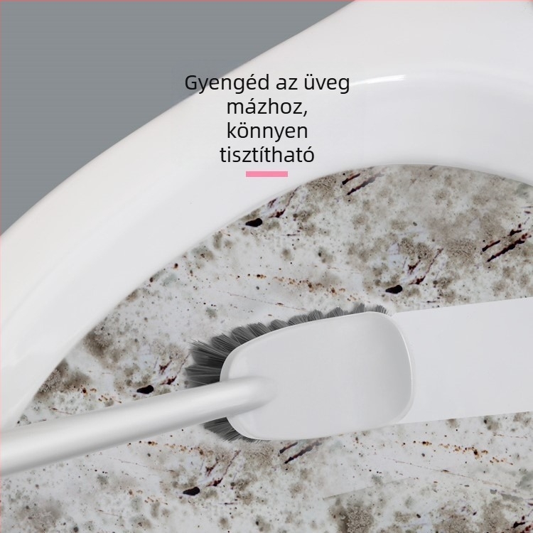 Antibakteriális WC-tisztító kefe hosszú nyéllel a nehezen elérhető sarkok tisztításához