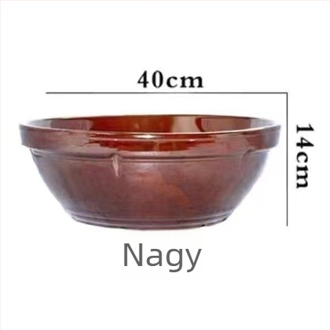 Nagy porcelán dagasztó tál, hagyományos kínai stílus, 32 cm