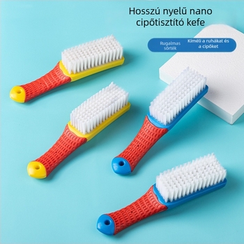 Háztartási ecset finom sörtékkel a tisztításhoz, mosáshoz és cipőkhez, hosszú nyéllel, többfunkciós