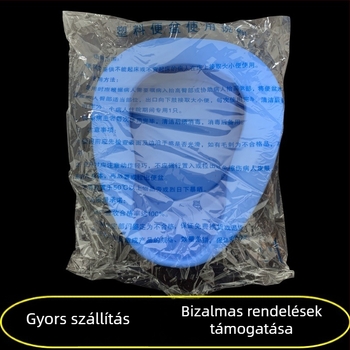 Idős személyeknek szánt kék műanyag biliző edény, karcolásálló felület, egyszerű kivitel, kézi működés