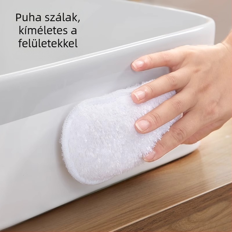 Fürdőszobai tisztító szivacs és dörzsölő kefe mosogatóhoz és csaptelekhez