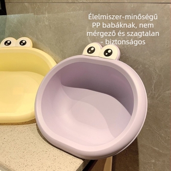 Aranyos, nagy szemű arcmosó tál, INS-stílus, hőálló műanyag mosdóedény otthonra és kollégiumba